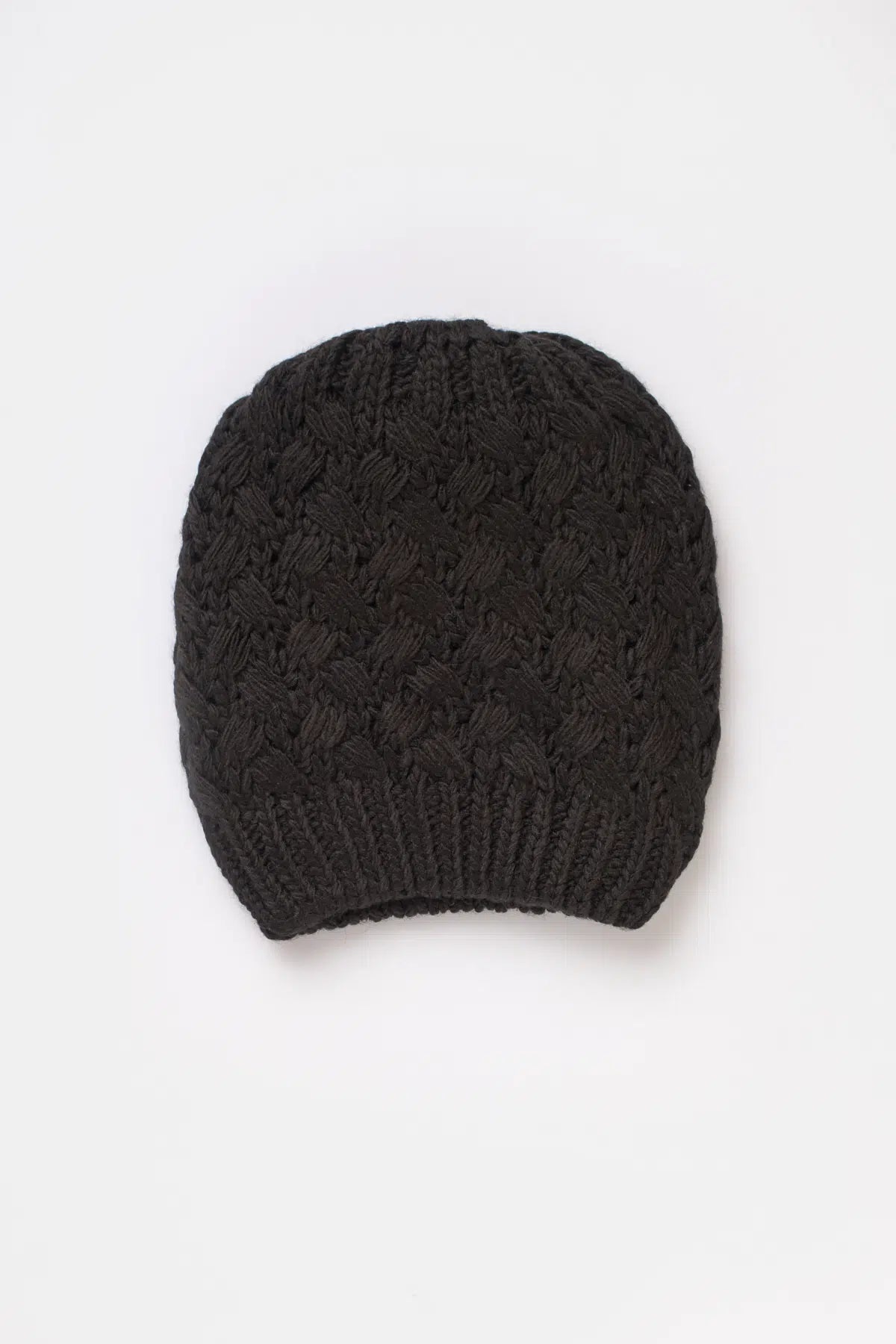 Siyah Dga1521 Kız Çocuk Örgü Bere-Pud