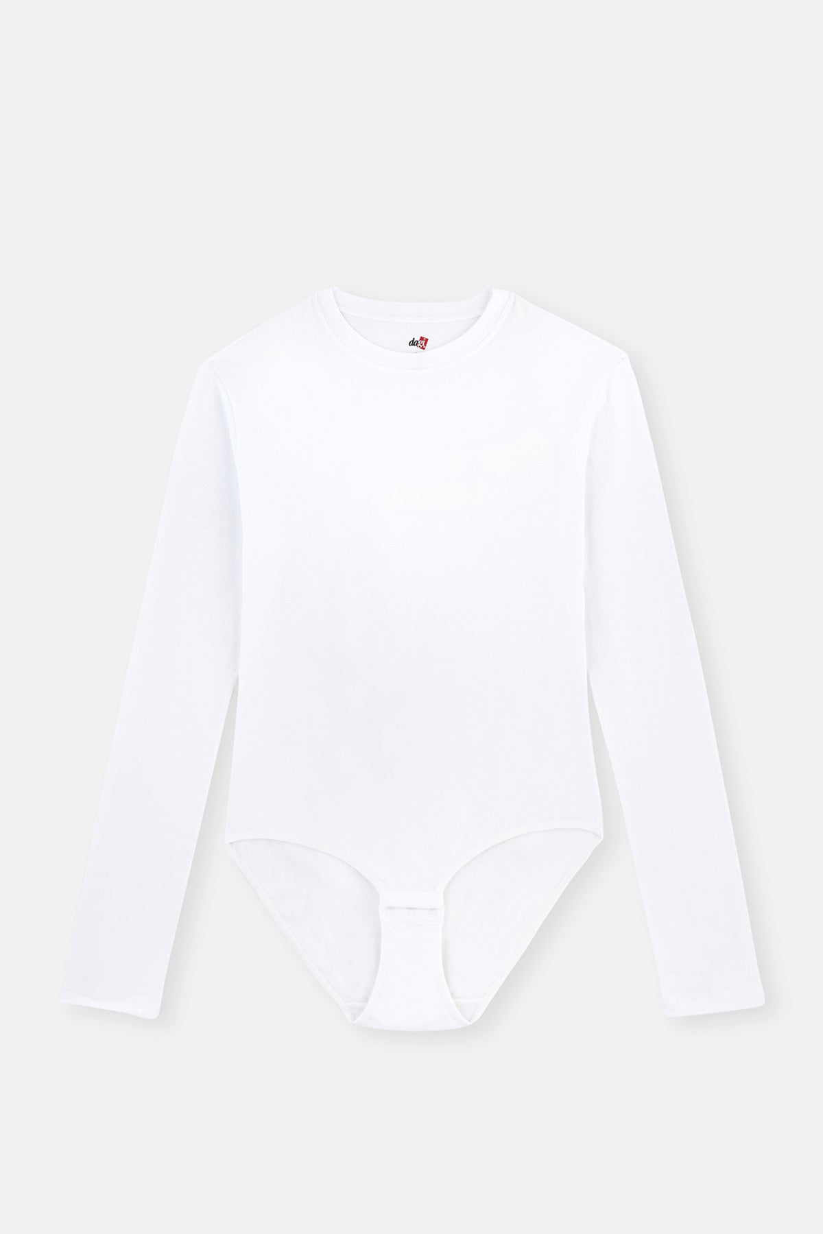 Beyaz Çıtçıtlı Body