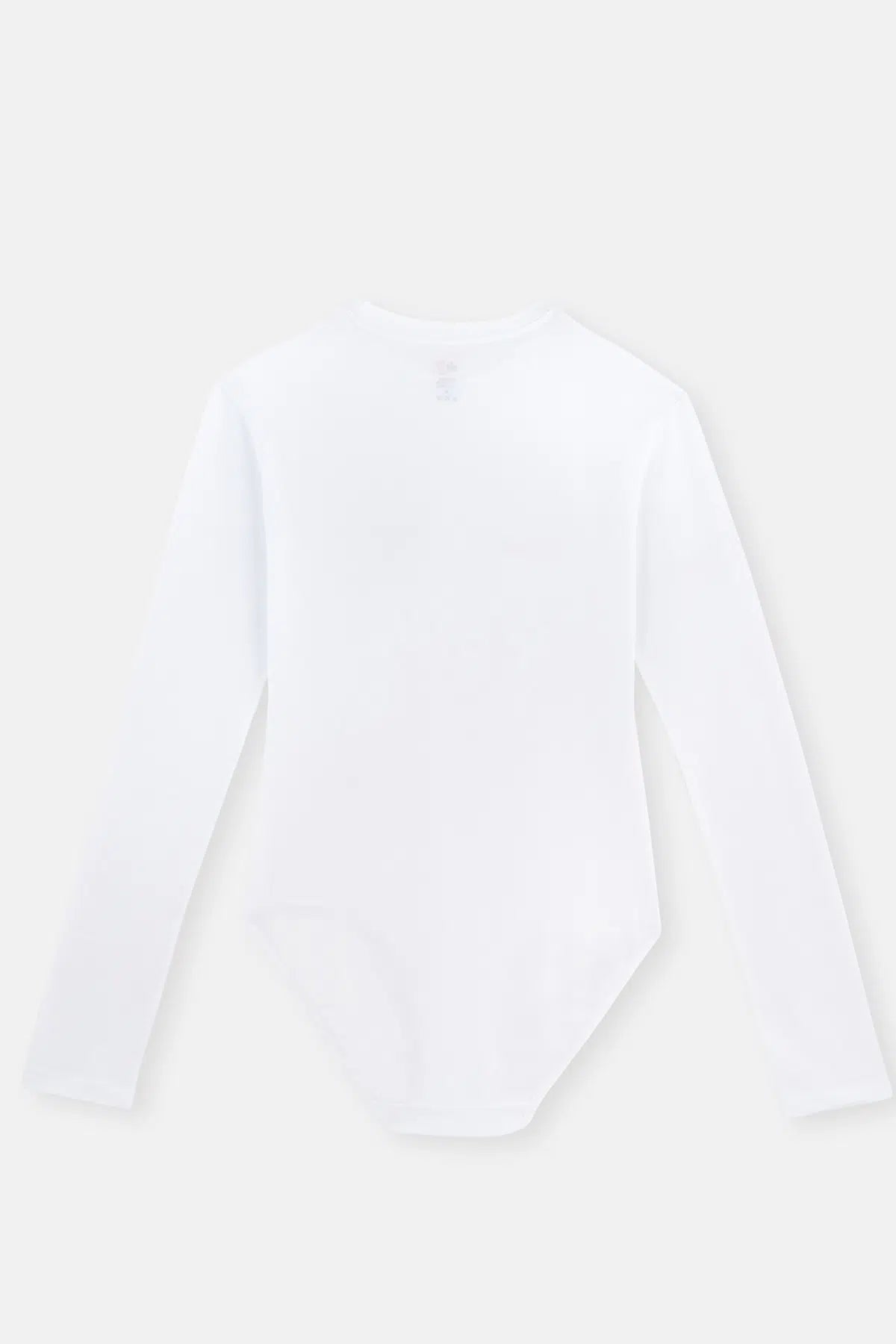 Beyaz Çıtçıtlı Body