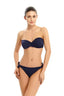 Lacivert Bağcıklı Tek Bikini Alt