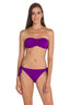 Mor Bağcıklı Tek Bikini Alt
