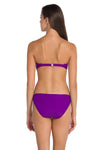 Mor Bağcıklı Tek Bikini Alt