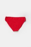 Kırmızı Orta Kenar Tek Bikini Alt