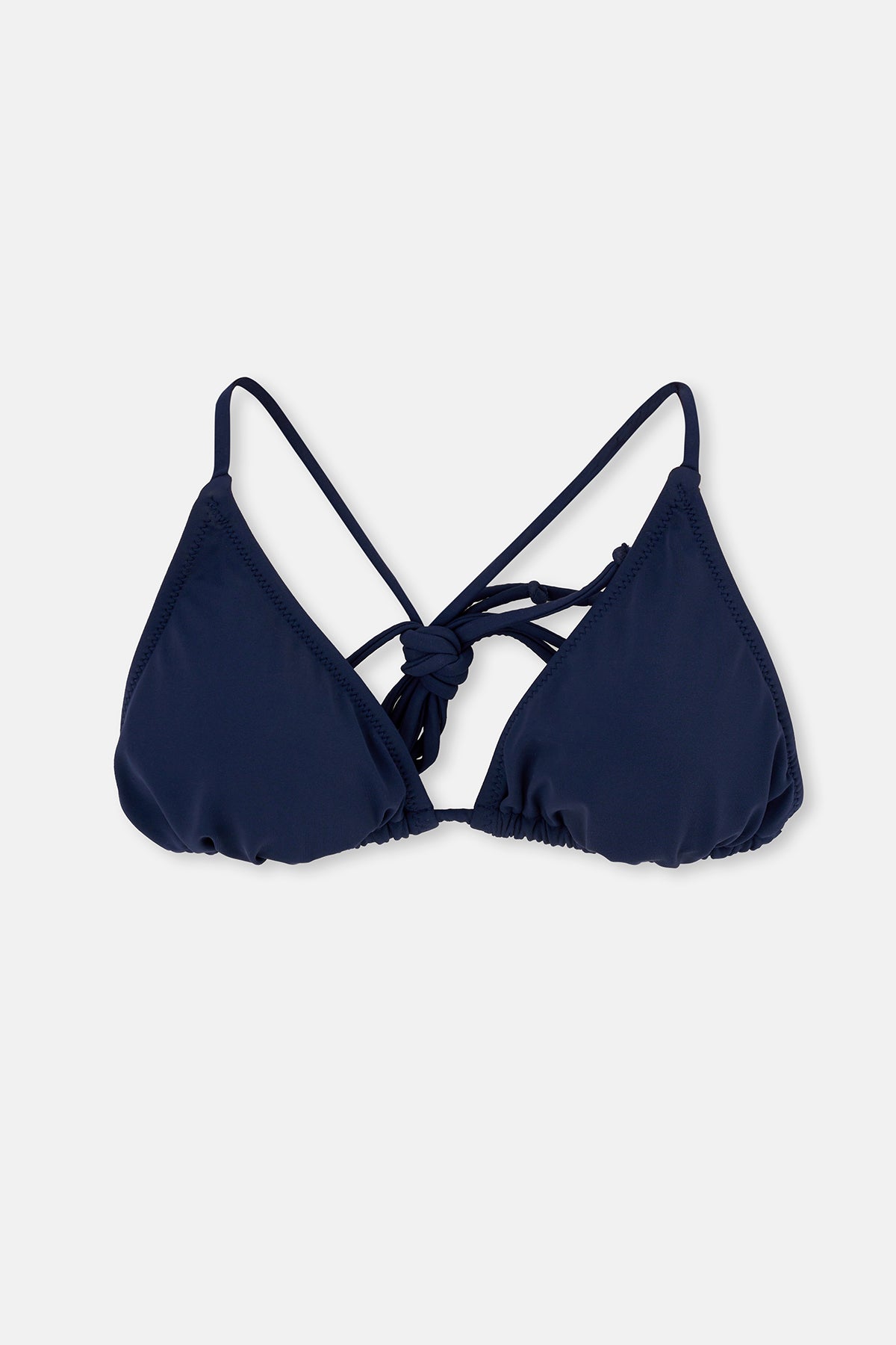 Lacivert Üçgen Bikini Üst