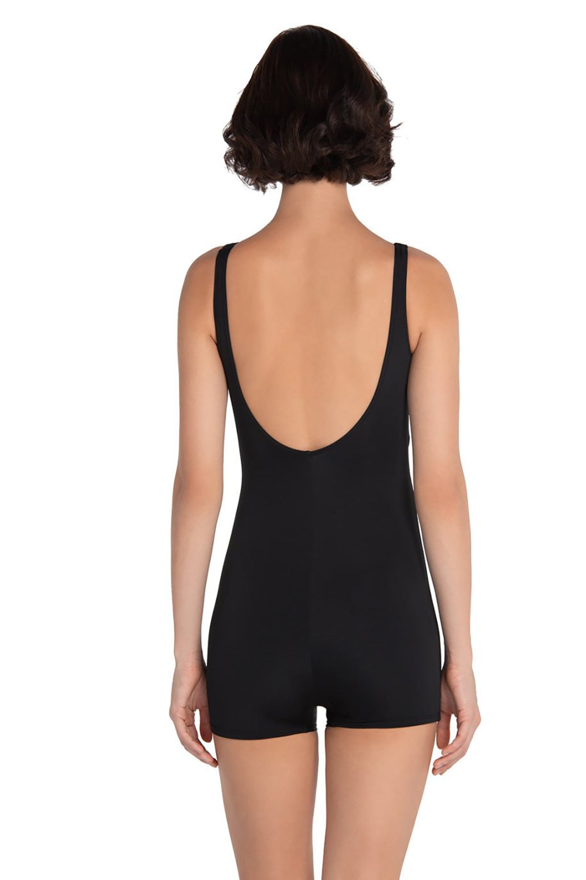 Siyah Kruvaze Şortlu Mayo