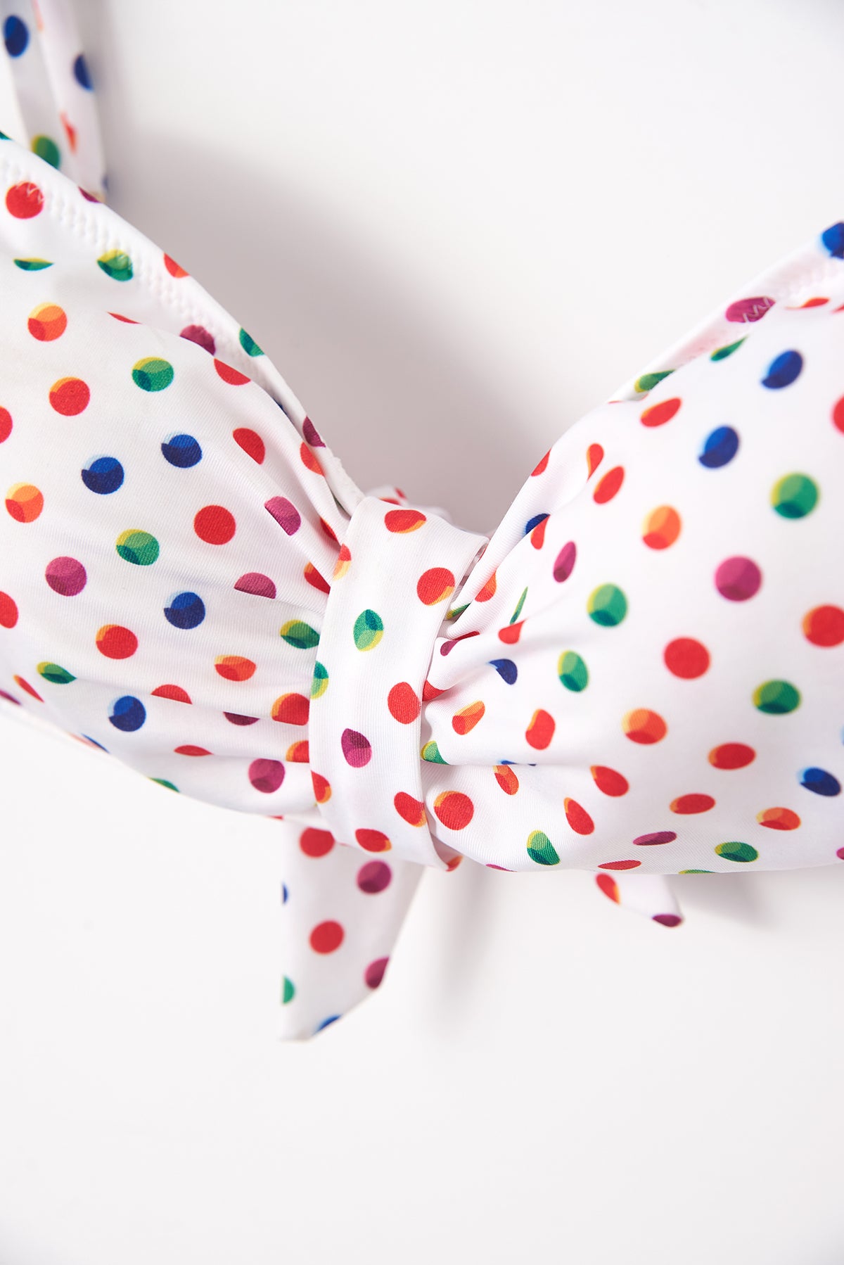 Beyaz Straptez Bikini Üst