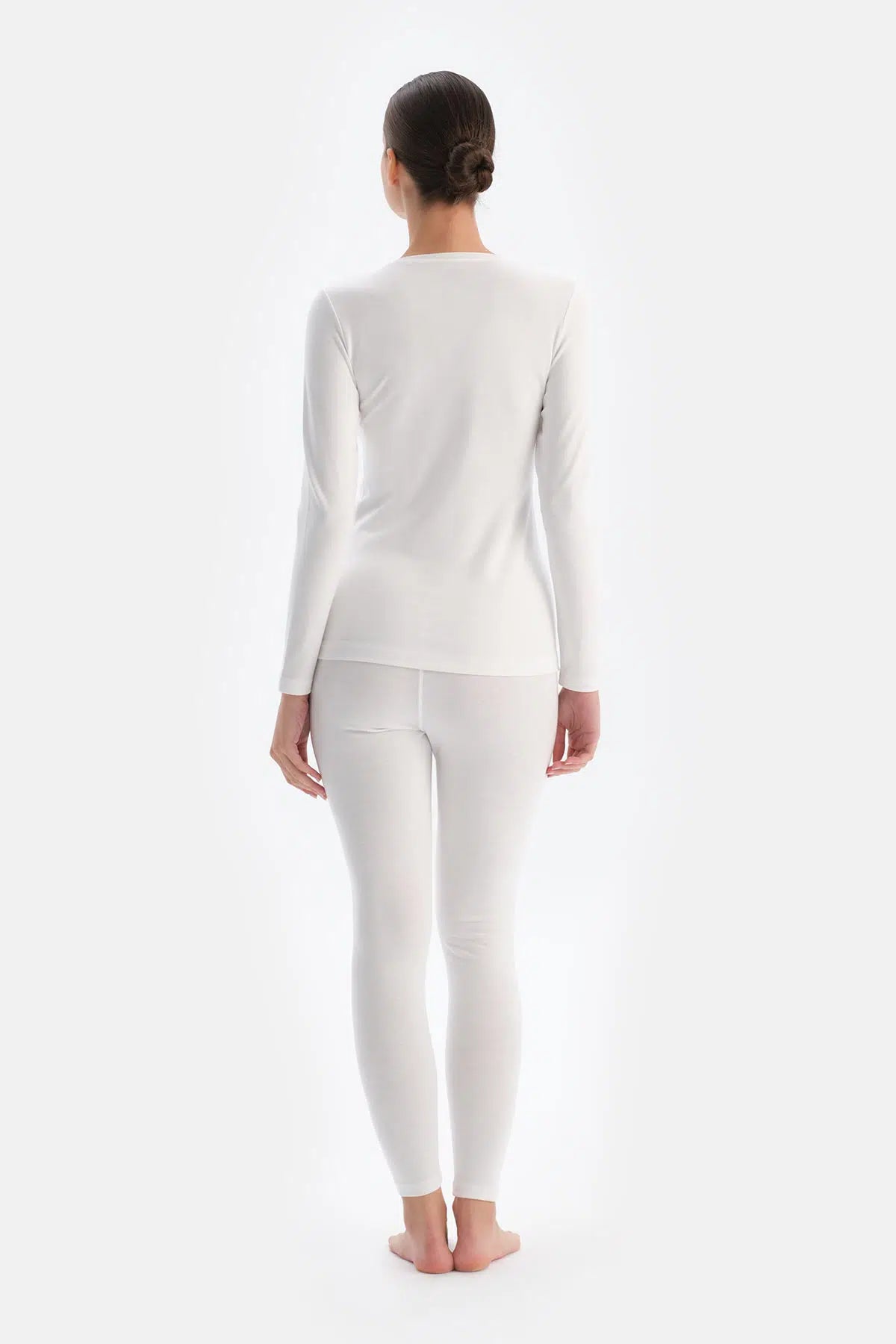 Ekru Kadın Termal Uzun Kollu Üst