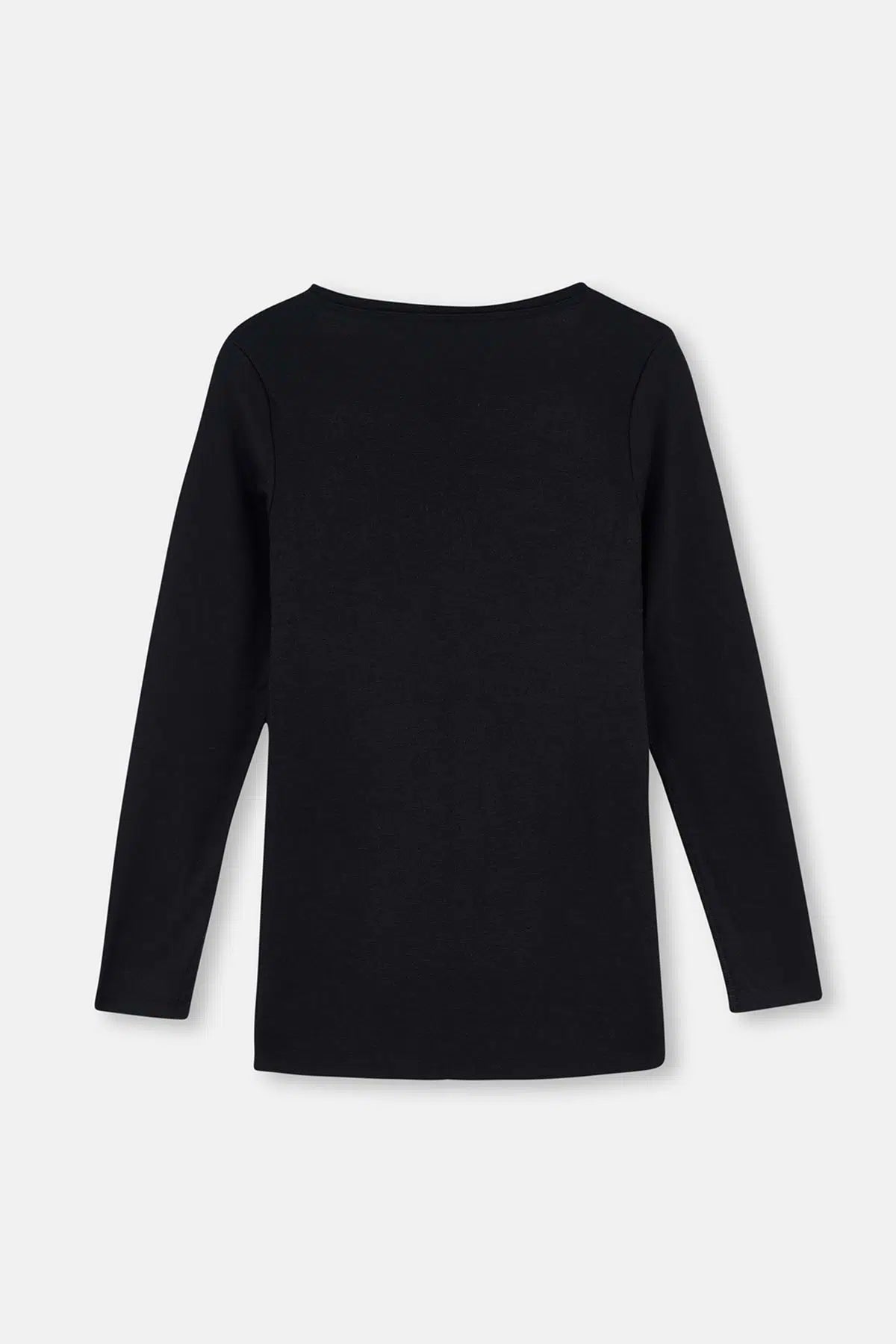 Siyah Kadın Termal Uzun Kollu Üst