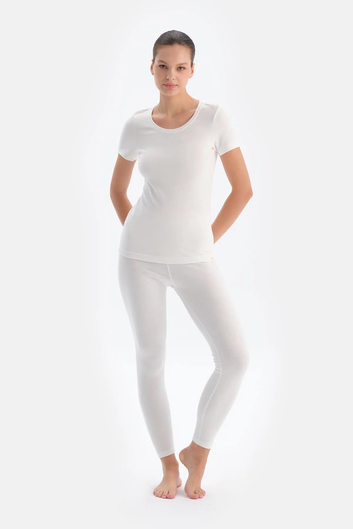 Ekru Kadın Termal Tek Alt