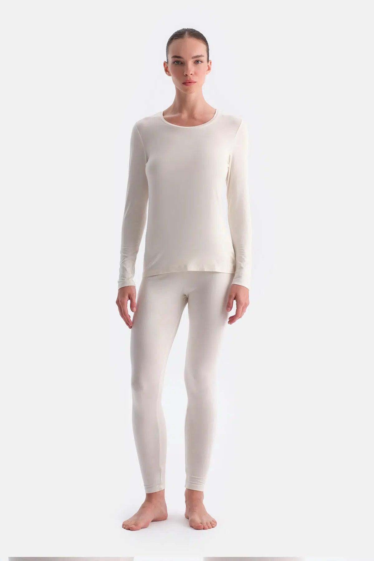 Ekru Kadın Termal Tek Alt