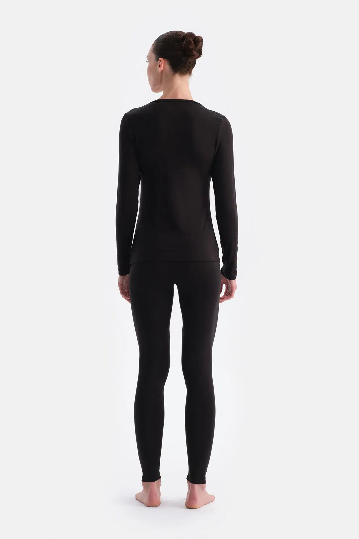 Siyah Kadın Termal Tek Alt