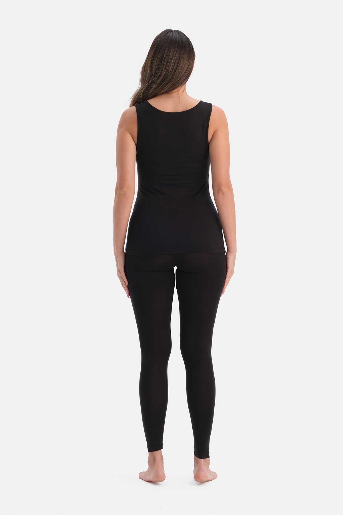 Siyah Kadın Termal Atlet