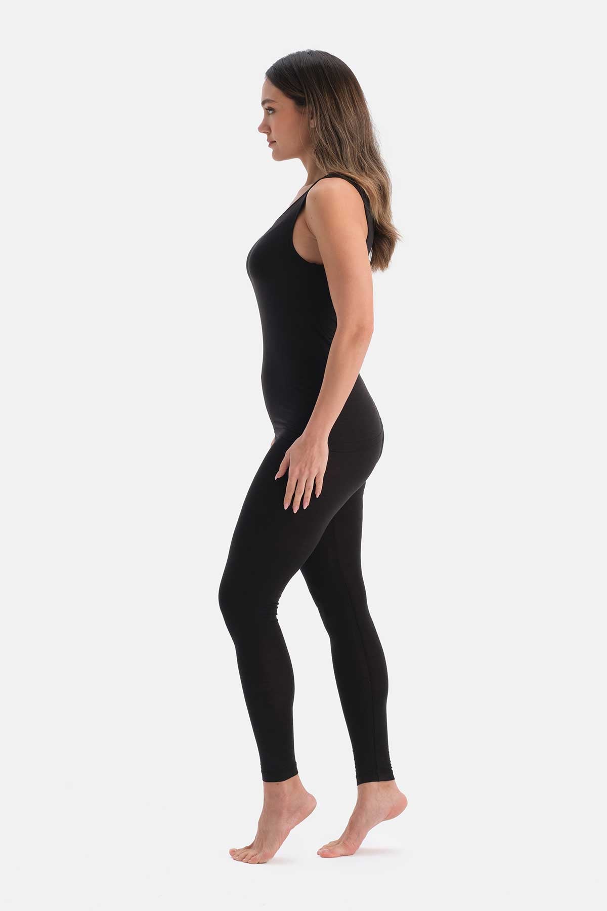 Siyah Kadın Termal Atlet