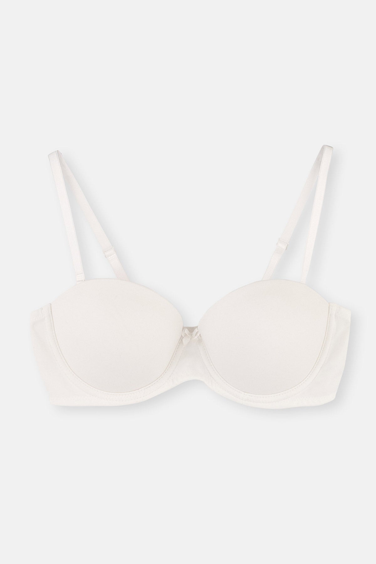 Ekru Athena Straplez Push-Up Sütyen