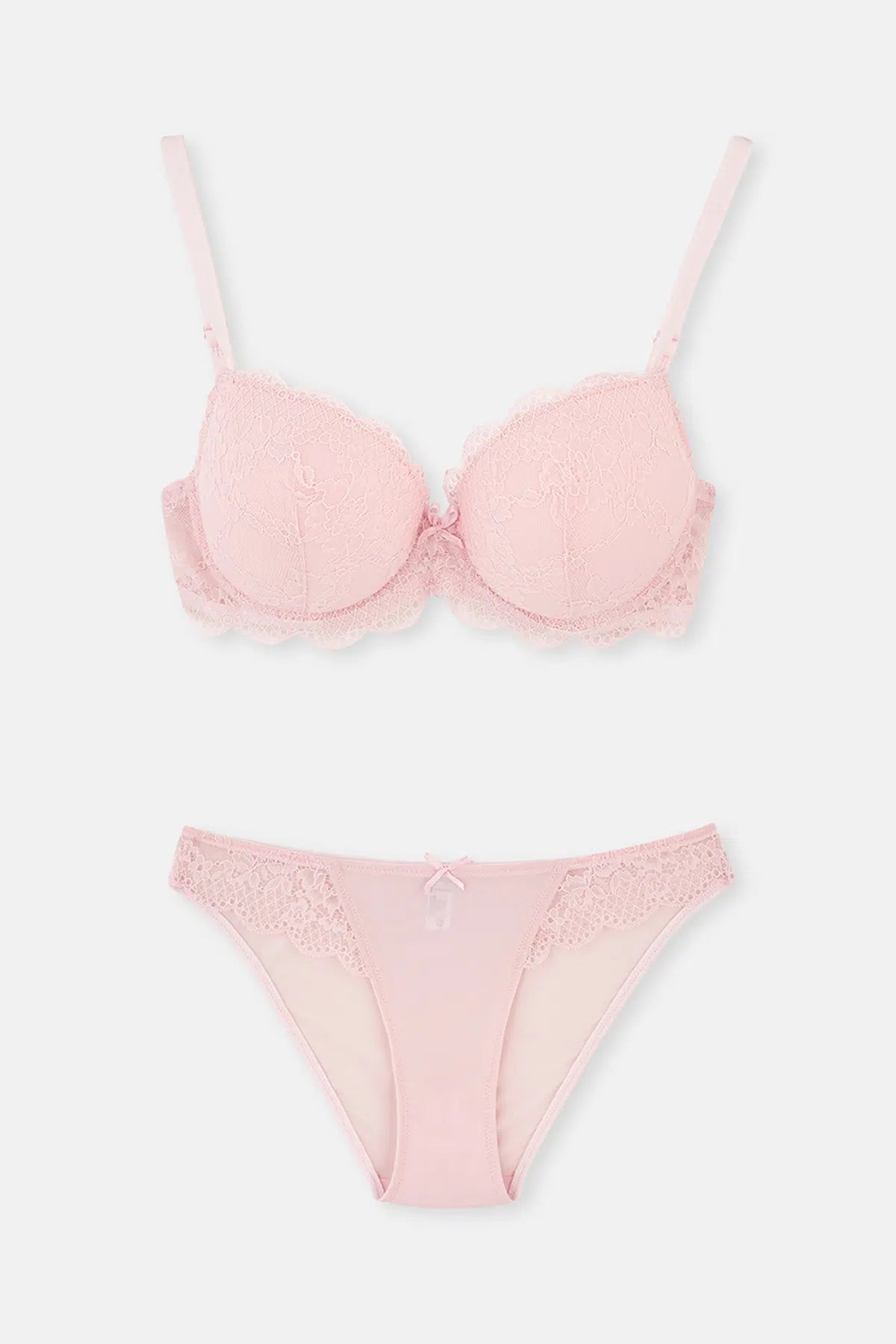 Pembe Magıc Badem Boş Cup Sütyen Takımı
