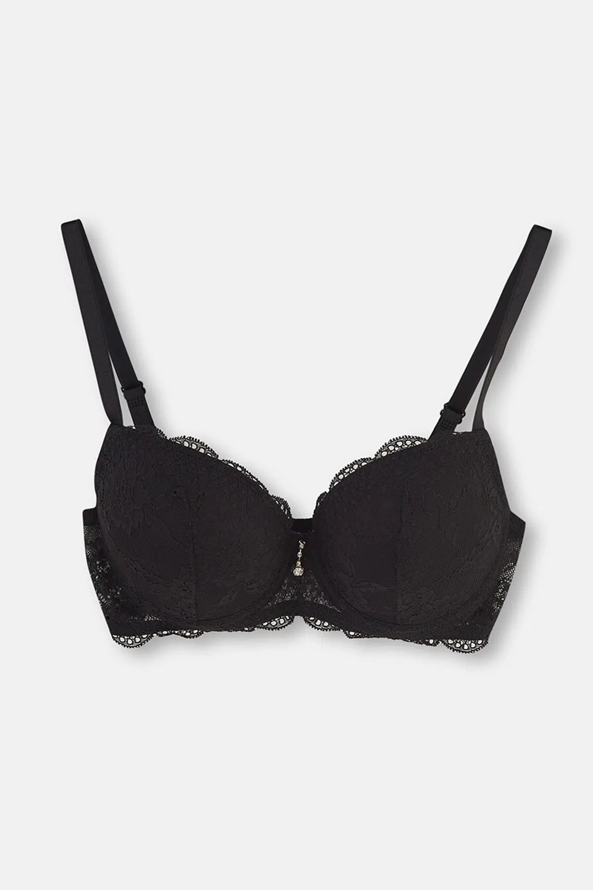 Siyah Magıc Badem Boş Cup Sütyen Takımı