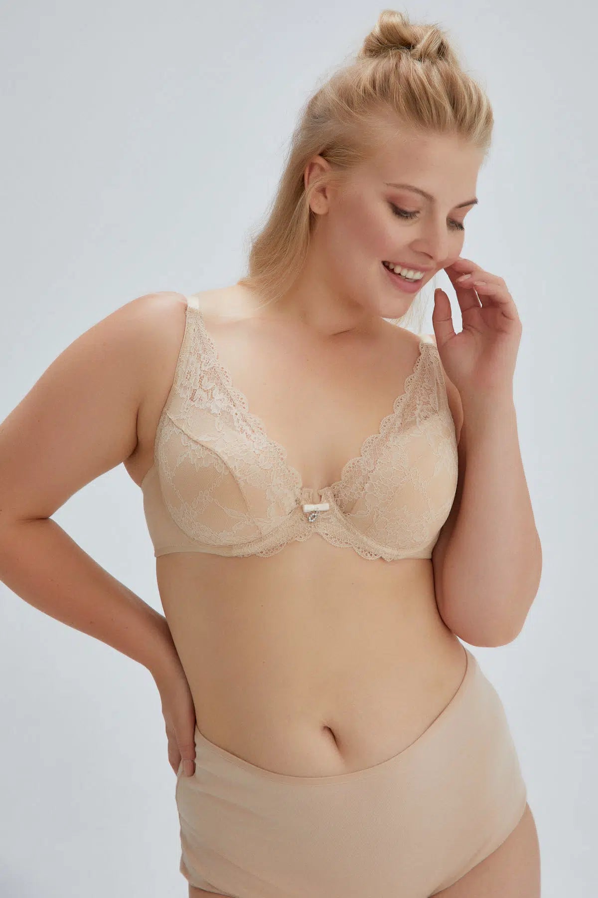 Ten Molly Balenli Kaplı Üçgen Sütyen