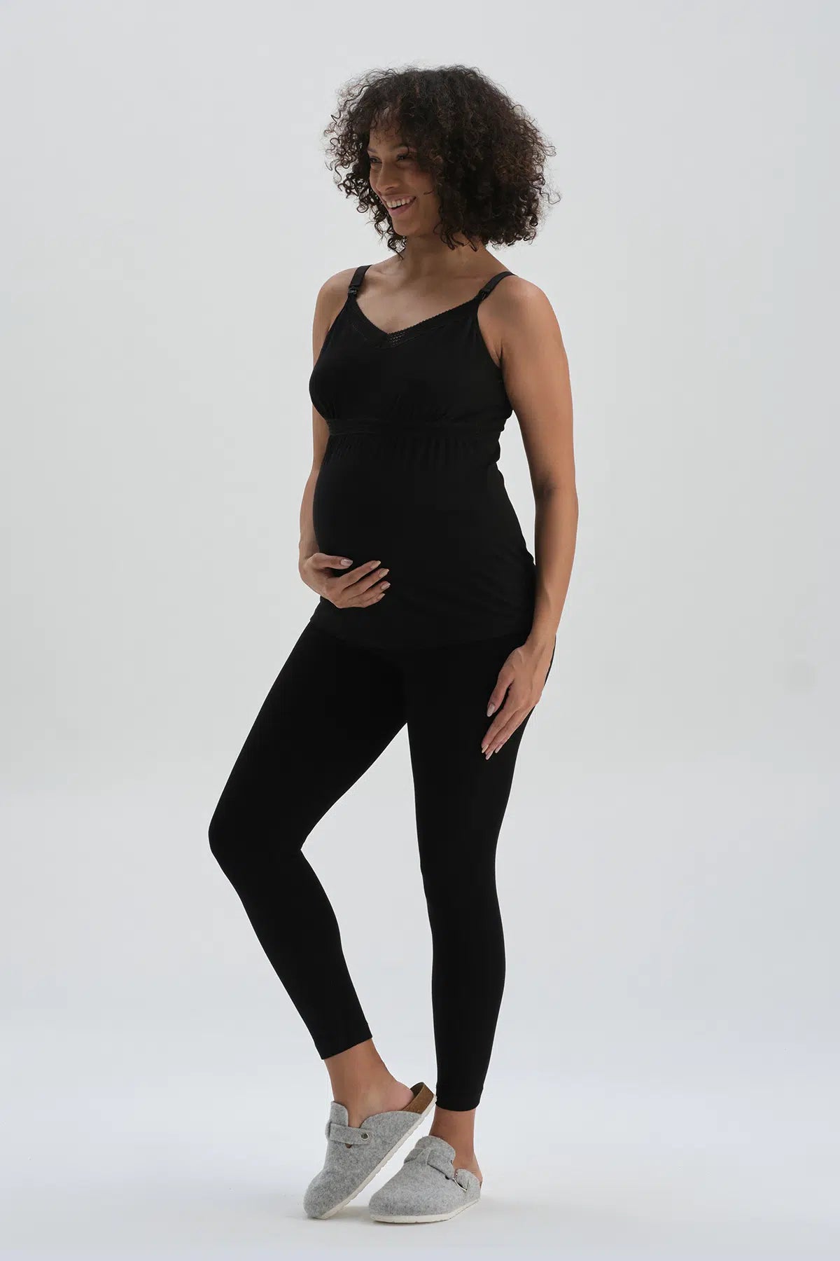 Siyah Lohusa Emzirme Atleti