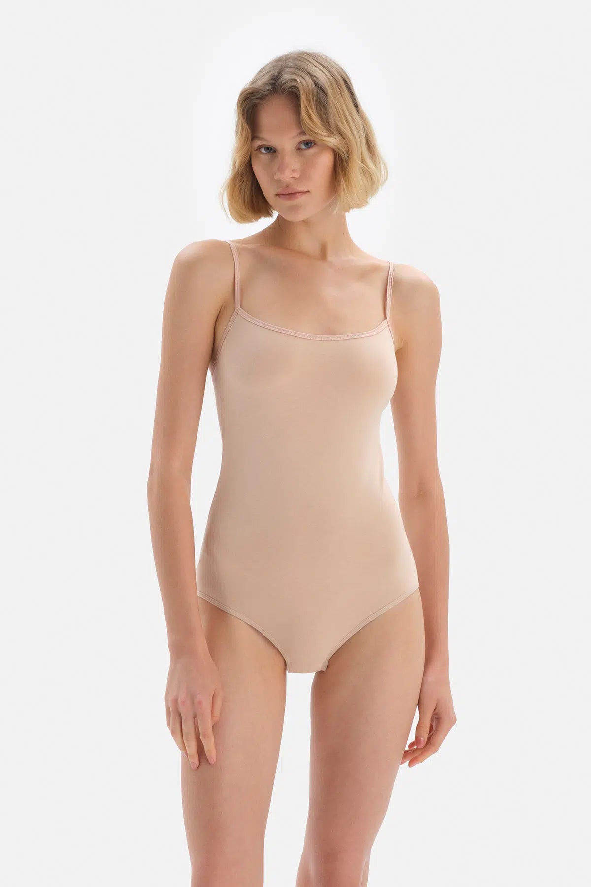 Ten Askılı Penye Kadın Body