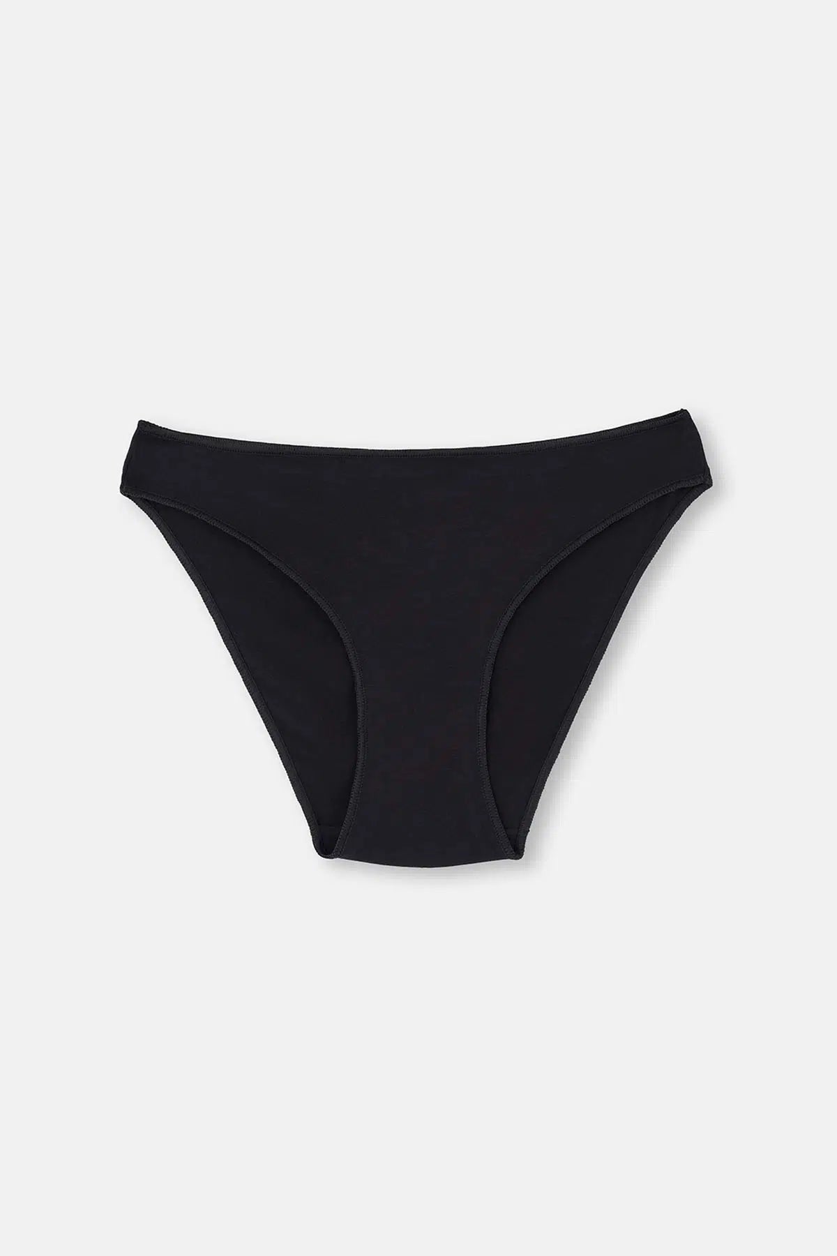 Siyah-Beyaz-Ten 3'Lü Düşük Bel Izsiz Kadın Slip Külot