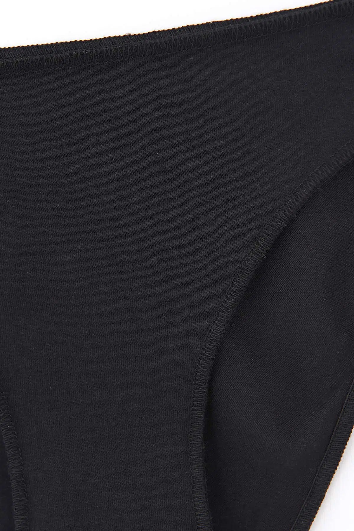 Siyah 3'Lü Düşük Bel Izsiz Kadın Slip Külot