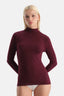Bordo Modal Kaşmir Balıkçı Yaka Uzun Kollu Üst