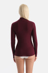 Bordo 5118Kc Modal Kaşmir Balıkçı Yaka Uzun Kollu Üst