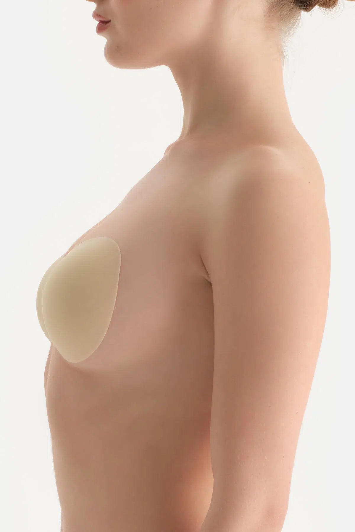 Ten Iz Yapmaz Mat Dokulu Kaplı Silikon Sütyen