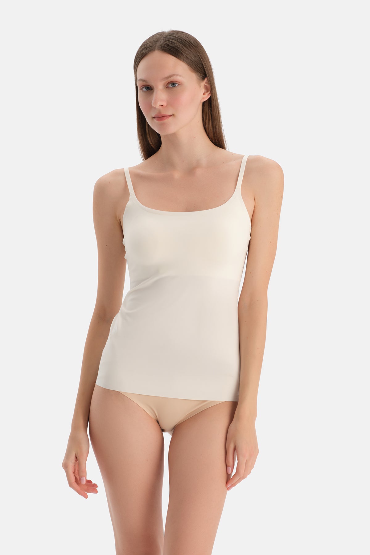 Ekru Basıc Cool Touch Atlet