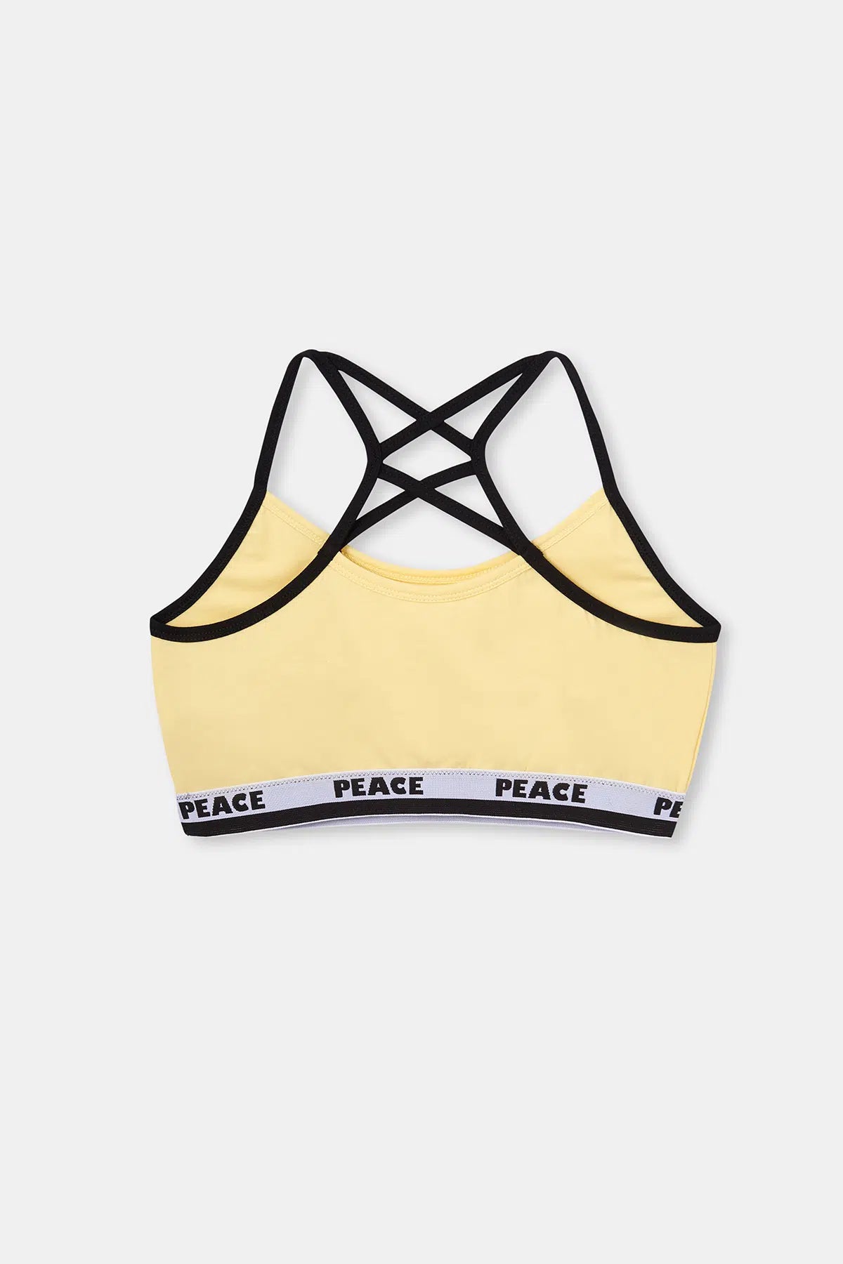 Sarı Turna Kuşu Bantlı Tek Sütyen