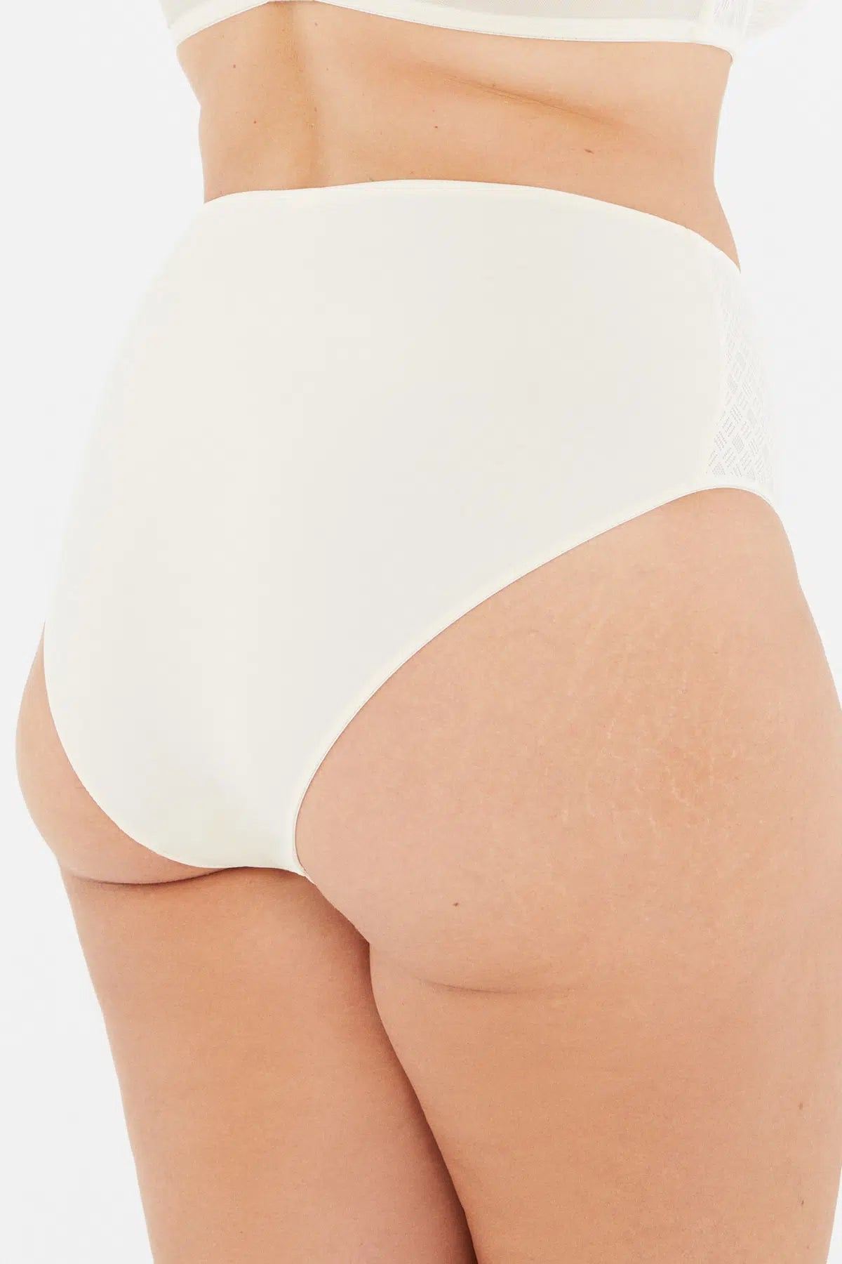 Ekru Lily Yüksek Bel Slip