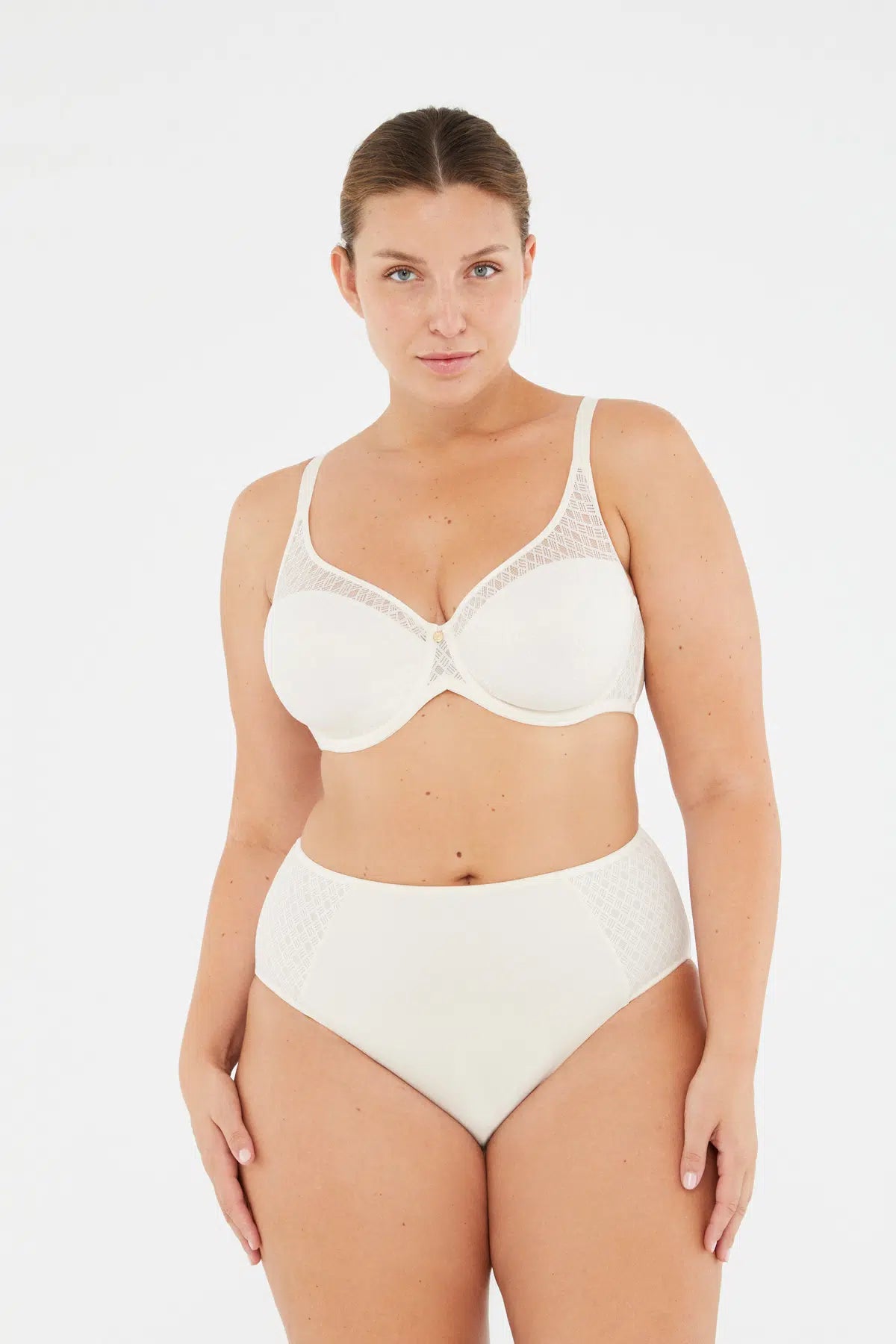 Ekru Lily Yüksek Bel Slip