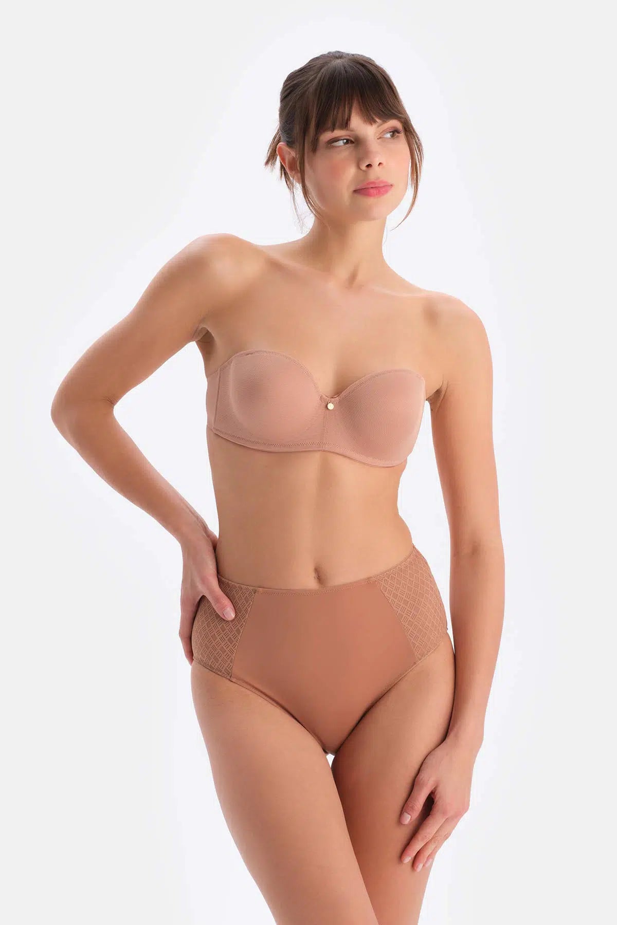 Kahve Lily Yüksek Bel Slip