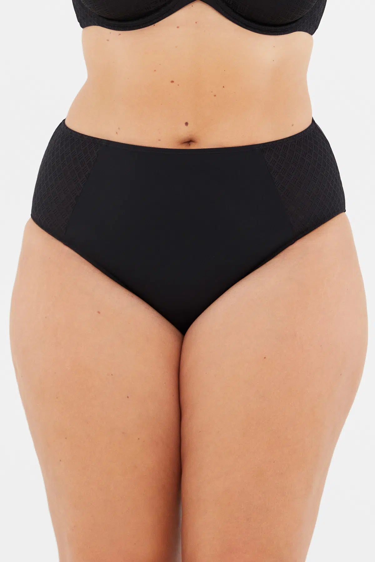 Siyah Lily Yüksek Bel Slip