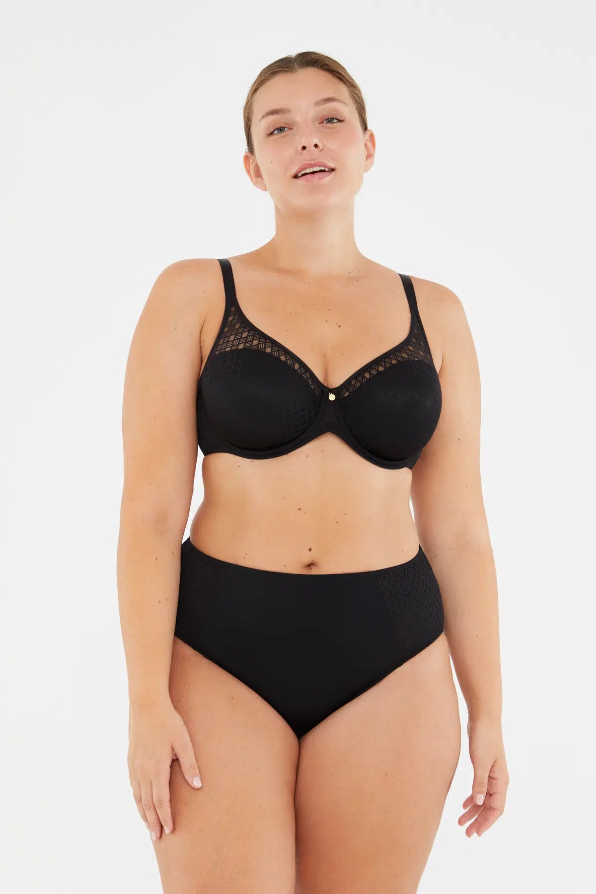 Siyah Lily Yüksek Bel Slip