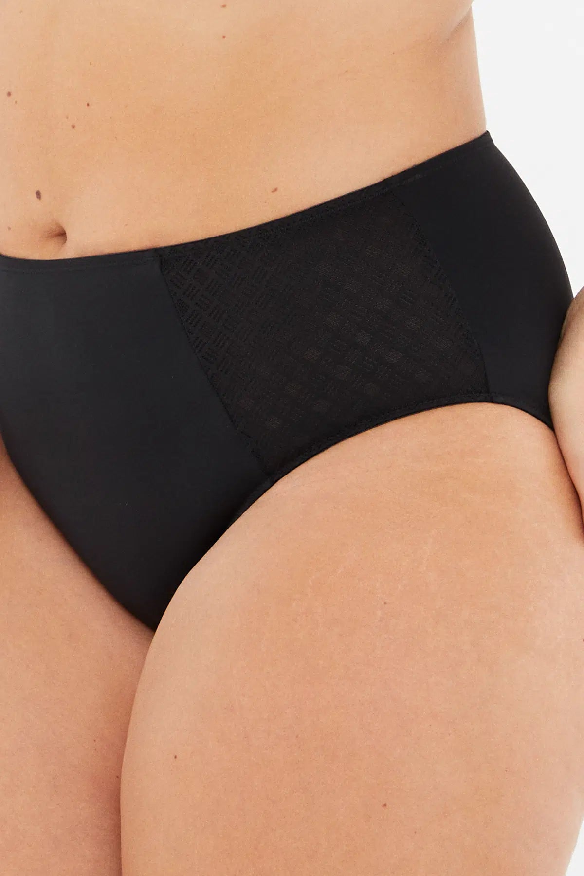 Siyah Lily Yüksek Bel Slip