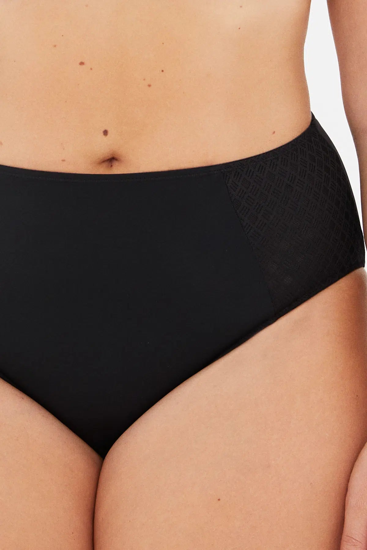 Siyah Lily Yüksek Bel Slip