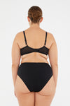 Siyah Lily Yüksek Bel Slip