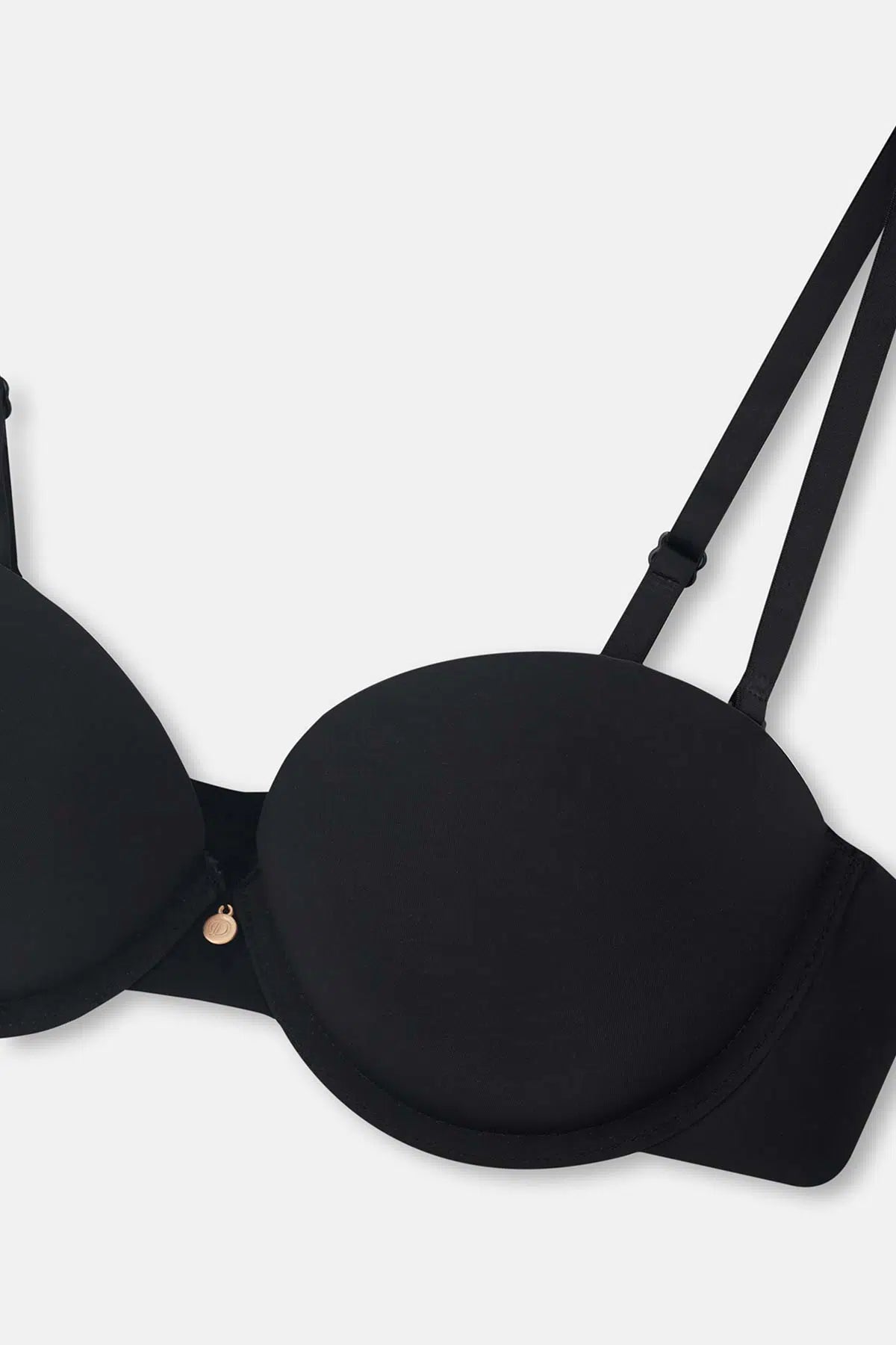 Siyah Julia Straplez Push-Up Destekli Sütyen
