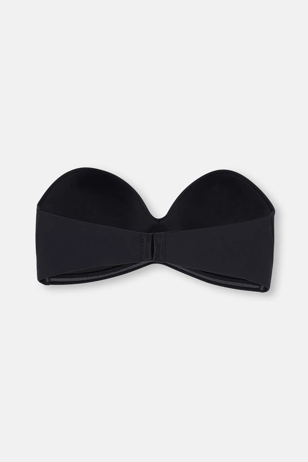 Siyah Clarıce Yarı Dolgulu Straplez Yandan Destekli Sütyen