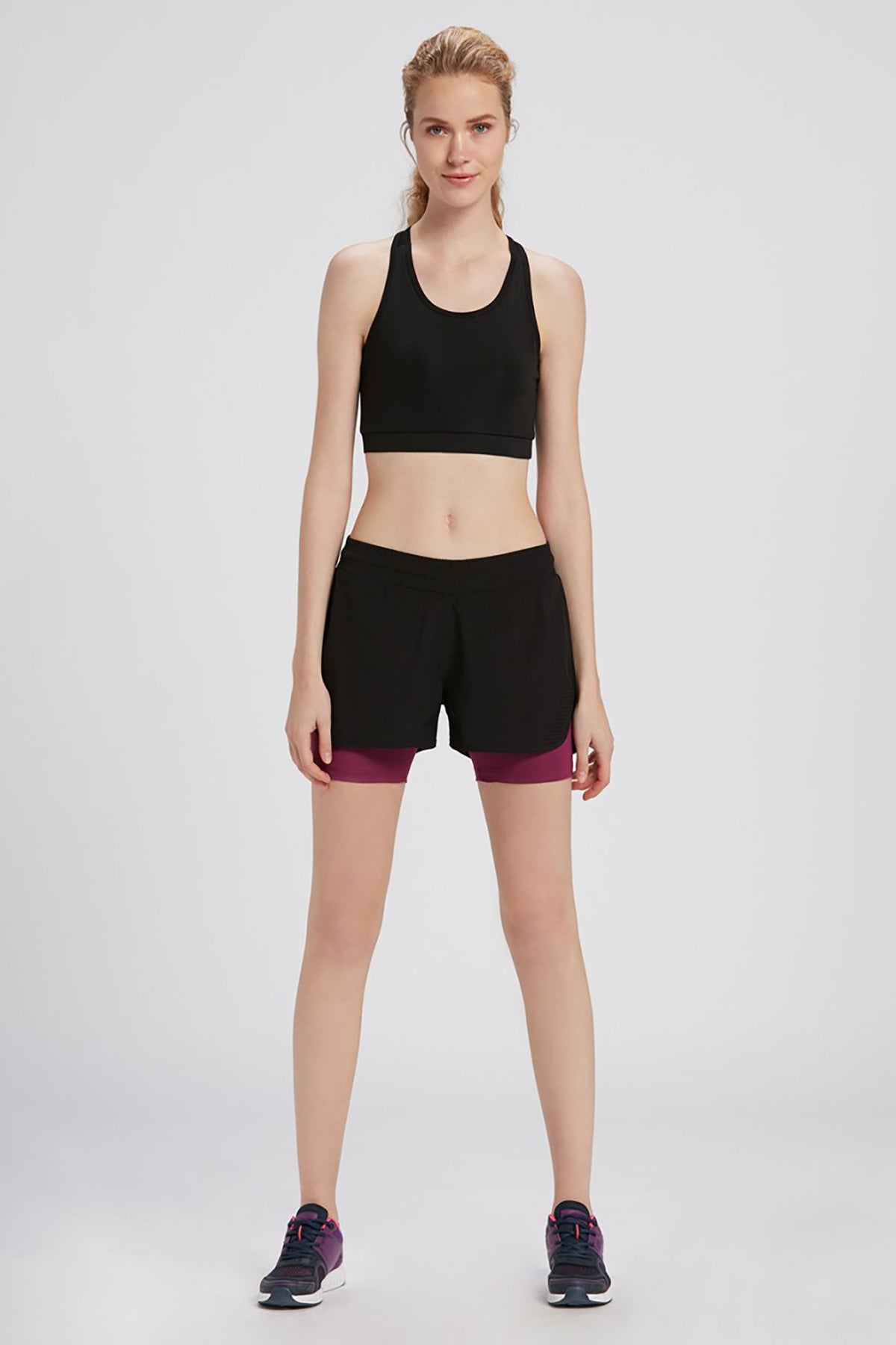 Siyah Aktif Spor Kadın Şort