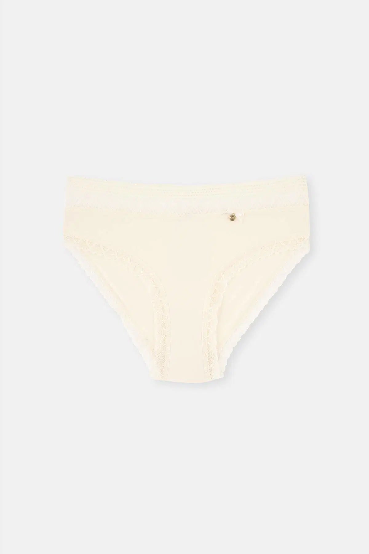 Ekru Micro Polyamıde 2'li Brıef