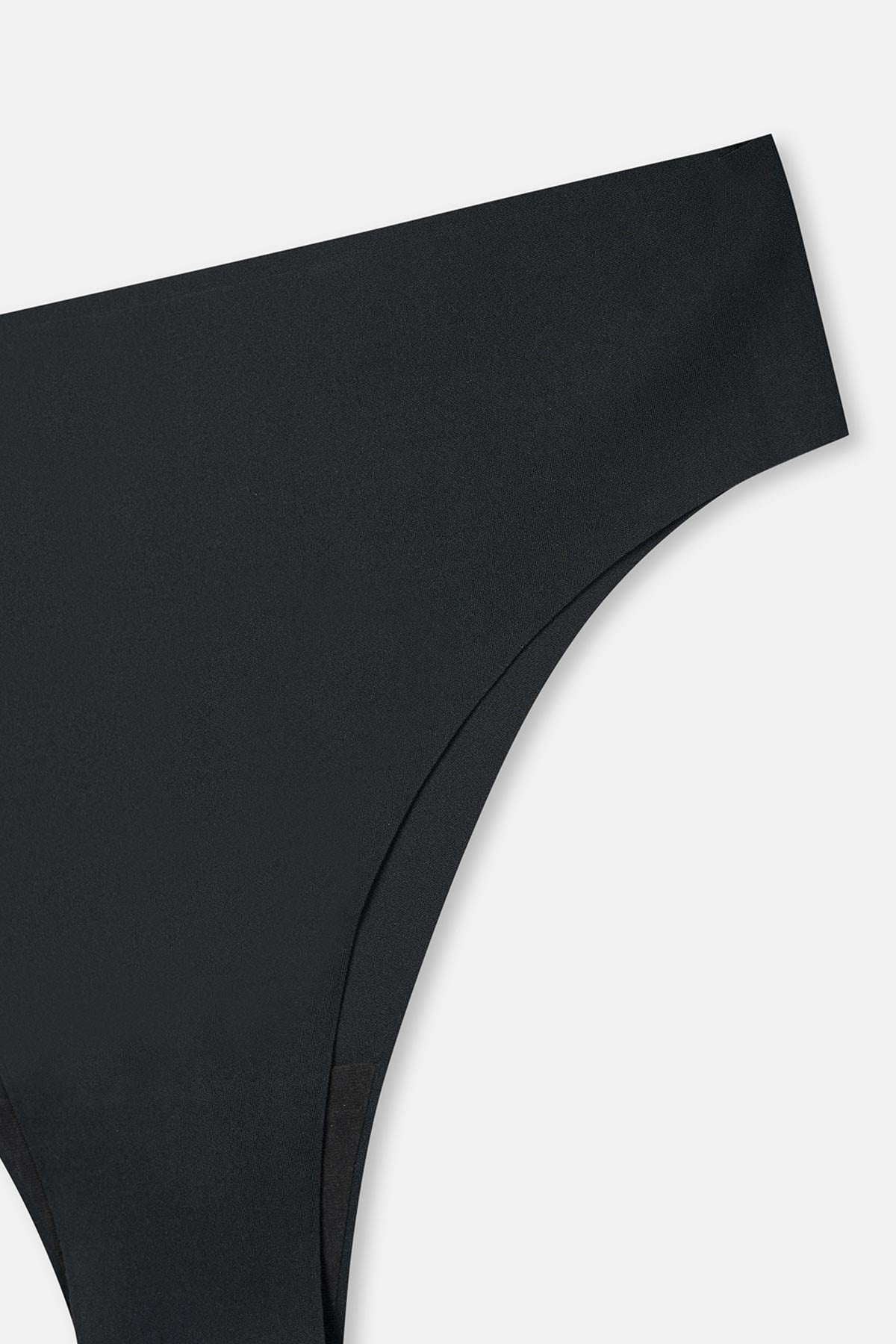 Siyah Lazer Kesim Brazilian Külot