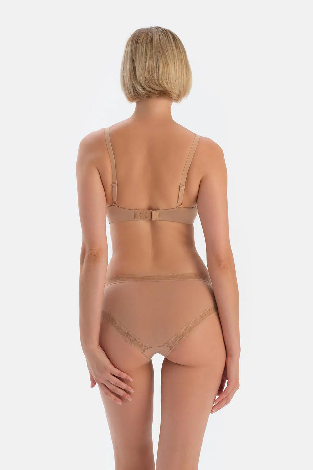 Açık Kahve Basıc Bel Dantel Detaylı Hıpster Külot