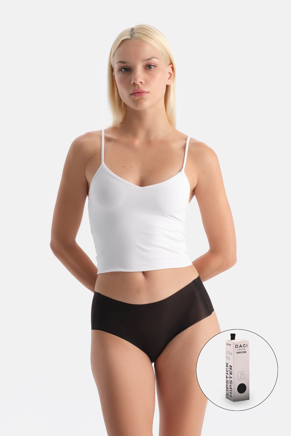 Siyah One Size Ultra Light Hipster Lipstick Külot