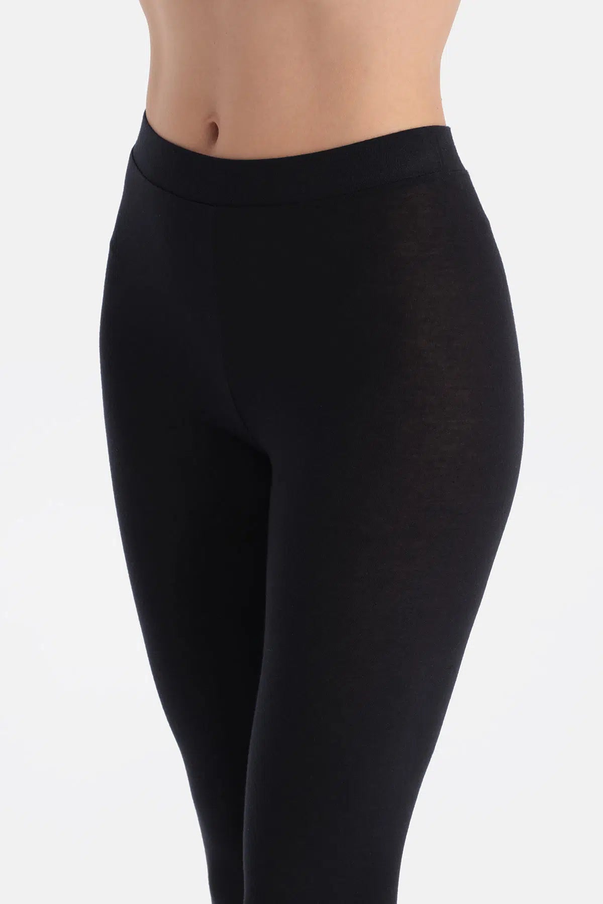 Siyah Modal Kaşmir Tayt