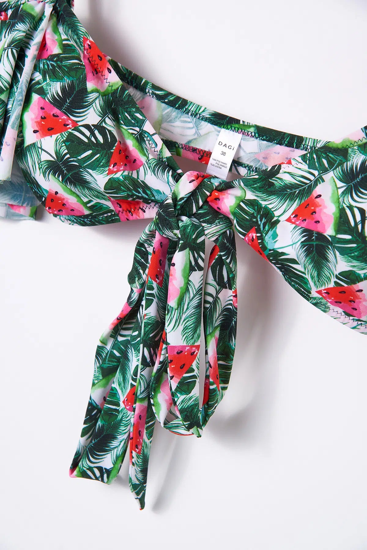 Yeşil Önden Bağlı Bikini Üstü