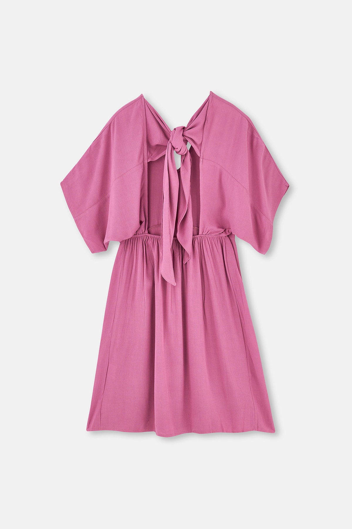 Lila Krınkıl Elbise Pareo