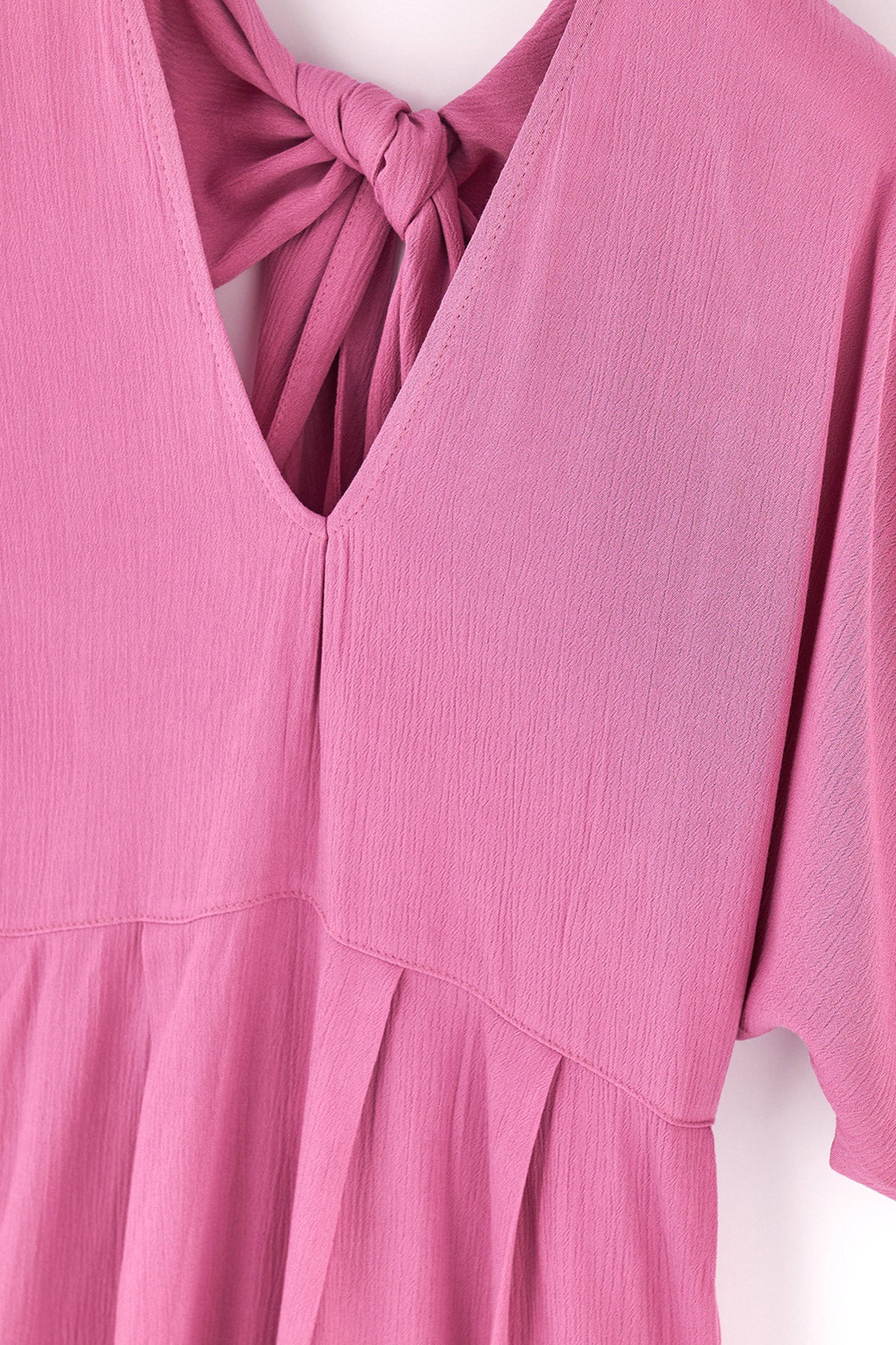 Lila Krınkıl Elbise Pareo