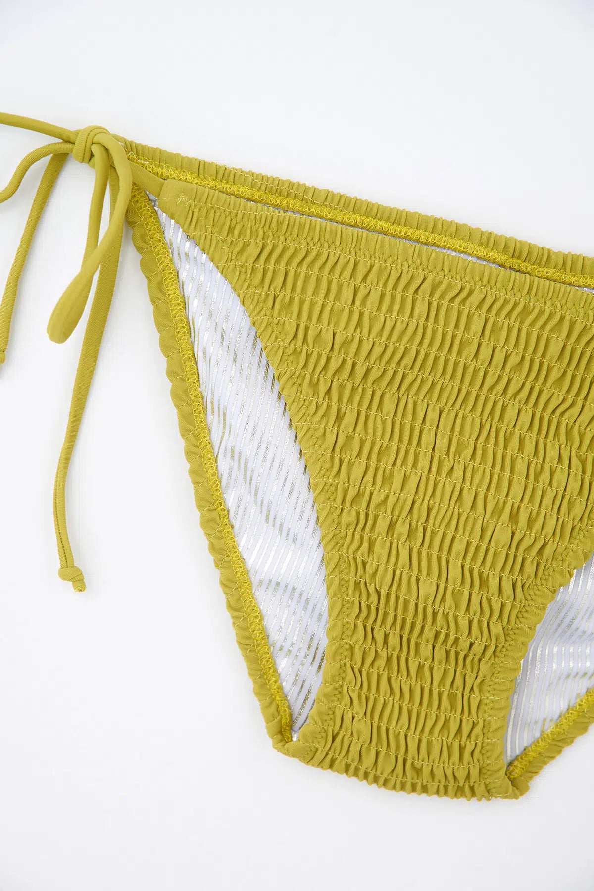 Yağ Yeşili Gipeli Spagetti Bikini Altı